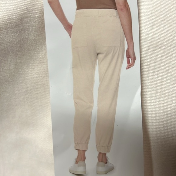 New Buffalo Womens Tencel Blend Pull On Joggers off white cream butter soft - Picture 2 of 4